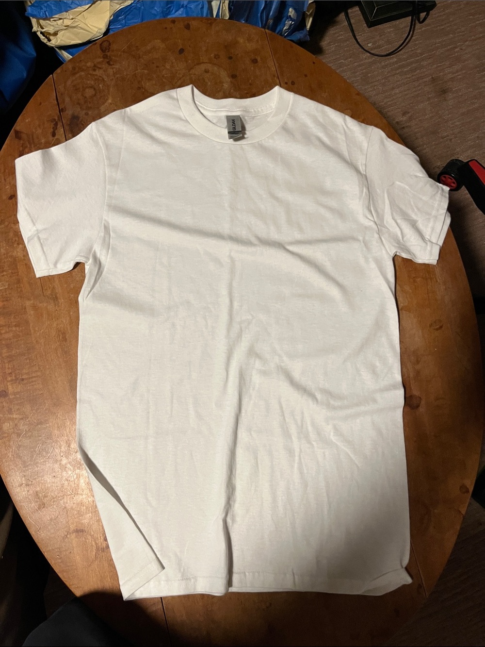 Gildan White Short Sleeve Crewneck Tee - Men's Classic Basic